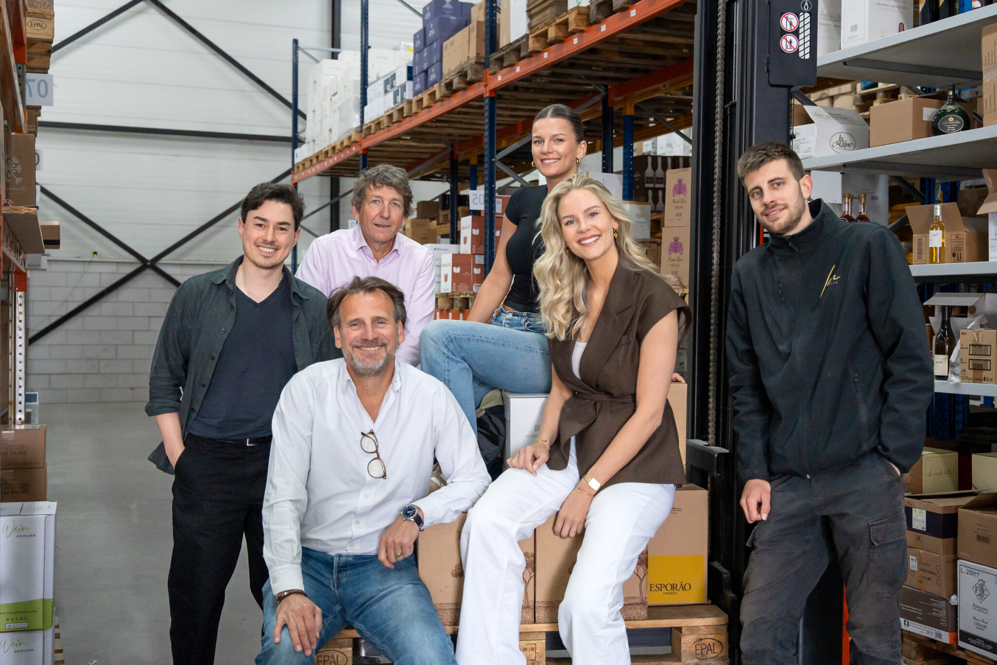 Het team van Ian en Wijn